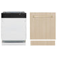 ZLINE Tallac Autograph Edition 24-Inch Top Control Built-In Dishwasher, Panel Ready, Modern Polished Gold Handle, 51 dBA, DWVZ-24-G