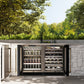 ZLINE Autograph 24" Touchstone Dual Zone 44 Bottle Wine Cooler with Black Stainless Steel Glass Door and Polished Gold Handle, RWDOZ-BS-24-G