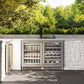 ZLINE Autograph 24" Touchstone Dual Zone 44 Bottle Wine Cooler with DuraSnow® Stainless Steel Glass Door and Champagne Bronze Handle, RWDOZ-SN-24-CB