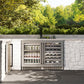 ZLINE Autograph 24" Touchstone Dual Zone 44 Bottle Wine Cooler with DuraSnow® Stainless Steel Glass Door and Matte Black Handle, RWDOZ-SN-24-MB