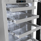 ZLINE Autograph 24" Touchstone 151 Can Beverage Fridge with Solid Stainless Steel Door and Matte Black Handle,  RBSOZ-ST-24-MB