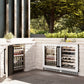 ZLINE Autograph 24" Touchstone Dual Zone 44 Bottle Wine Cooler with White Matte Glass Door and Matte Black Handle, RWDOZ-WM-24-MB