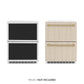 ZLINE Autograph 24" Touchstone 168 Can Outdoor-Rated Refrigerator Drawer with Panel Ready Doors and 2 Champagne Bronze Handles, RDSPOZ-24-CB