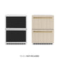 ZLINE Autograph 24" Touchstone 168 Can Outdoor-Rated Refrigerator Drawer with Panel Ready Doors and 2 Polished Gold Handles, RDSPOZ-24-G