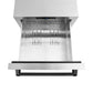 ZLINE Autograph 24" Touchstone 168 Can Outdoor-Rated Refrigerator Drawer with Stainless Steel Doors and Matte Black Handles, RDSOZ-ST-24-MB