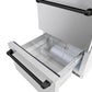 ZLINE Autograph 24" Touchstone 168 Can Outdoor-Rated Refrigerator Drawer with Stainless Steel Doors and Matte Black Handles, RDSOZ-ST-24-MB