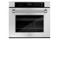 ZLINE Autograph 30" Professional True Convection Single Wall Oven with Air Fry and Self Clean in Stainless Steel with Polished Nickel Helix Handle, WASZ-30-KPN