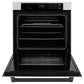 ZLINE 30" Autograph Single Wall Oven with Air Fry and Self-Clean in Stainless Steel and Black Matte Handle, WASZ-30-MB