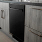 ZLINE Classic 24-Inch Top Control Built-In Dishwasher, Black Stainless Steel Panel, Traditional Handle, 52 dBA, DW-BS-24