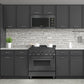 ZLINE 30" 1.5 cu. ft. Over the Range Microwave in Black Stainless Steel with Traditional Handle and Set of 2 Charcoal Filters, MWO-OTRCFH-30-BS