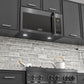 ZLINE 30" 1.5 cu. ft. Over the Range Microwave in Black Stainless Steel with Traditional Handle and Set of 2 Charcoal Filters, MWO-OTRCFH-30-BS