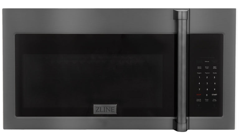 ZLINE Appliance Package - 30" Rangetop, Over The Range Convection Microwave With Traditional Handle In Black Stainless Steel, 2KP-RTBOTRH30