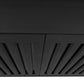 ZLINE 30" Convertible Wall Mount Range Hood in Black Stainless with Charcoal Filters, BSKBN-CF-30