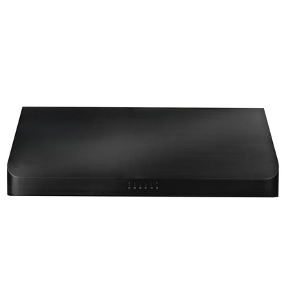 ZLINE 36" 600 CFM Ducted Under Cabinet Range Hood in Black Stainless Steel, BS623-36