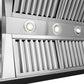 ZLINE 30" 400 CFM Wooden Wall Mount Range Hood in Rustic Black Finish, 355CC-30