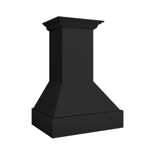 ZLINE 36" 700 CFM Wooden Wall Mount Range Hood in Rustic Black Finish, 355CC-36