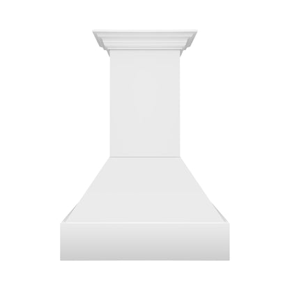 ZLINE 36" 700 CFM Wooden Wall Mount Range Hood in Rustic Bright White Finish, 355WW-36