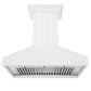 ZLINE 30" 400 CFM Convertible Wooden Wall Mount Range Hood in Shiplap Bright White Finish, KPWW-30