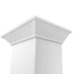 ZLINE 48" 400 CFM Convertible Wooden Wall Mount Range Hood in Smooth Bright White Finish, KBWW-48