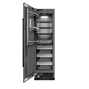 ZLINE 24" 12.4 cu. ft. Column Freezer in Black Stainless Steel with Graphite Gray Interior, RCFV-BS-24