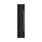 ZLINE Autograph 18" 8.6 cu. ft. Left Hinge Column Freezer in Black Stainless Steel with Graphite Gray Interior and Champagne Bronze Accents, RCFVLZ-BS-18-CB