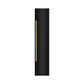 ZLINE Autograph 18" 8.6 cu. ft. Right Hinge Column Freezer in Black Stainless Steel with Graphite Gray Interior and Champagne Bronze Accents, RCFVRZ-BS-18-CB