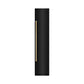 ZLINE Autograph 18" 8.6 cu. ft. Right Hinge Column Freezer in Black Stainless Steel with Graphite Gray Interior and Polished Gold Accents, RCFVRZ-BS-18-G