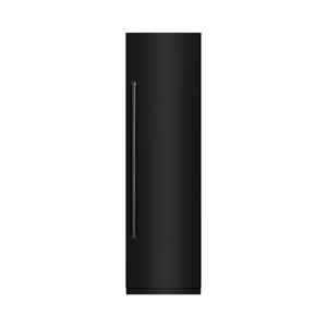 ZLINE 24" 12.5 cu. ft. Column Refrigerator in Black Stainless Steel with Graphite Gray Interior, RCRV-BS-24