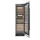 ZLINE 24" 12.4 cu. ft. Triple Zone 100 Bottle Column Wine Cooler in Black Stainless Steel, RCWV-BS-24