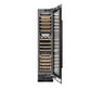 ZLINE 18" 9.0 cu. ft. Triple Zone 68 Bottle Right Hinge Column Wine Cooler in Black Stainless Steel, RCWVR-BS-18