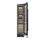 ZLINE 18" 9.0 cu. ft. Triple Zone 68 Bottle Right Hinge Column Wine Cooler in Black Stainless Steel, RCWVR-BS-18