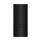 ZLINE 36" 19.8 cu. ft. Built-In Bottom Freezer Refrigerator with Water Dispenser and Ice Maker in Black Stainless Steel with Graphite Gray Interior, GRBIT-BS-36