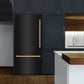 ZLINE Autograph 36" 19.8 cu. ft. Built-In Bottom Freezer Refrigerator with Water Dispenser and Ice Maker in Black Stainless Steel and Polished Gold Accents, RBITZ-BS-36-G