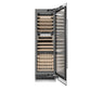 ZLINE 24" 12.4 cu. ft. Triple Zone 100 Bottle Column Wine Cooler in DuraSnow Stainless Steel, RCWV-SN-24
