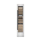 ZLINE Autograph 18" 9.0 cu. ft. Triple Zone 68 Bottle Right Hinge Column Wine Cooler in DuraSnow Stainless Steel with Matte Black Accents, RCWVRZ-SN-18-MB
