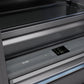 ZLINE 72" 39.6 cu. ft. French Door Built-In Bottom Freezer Refrigerator with Water Dispensers and Ice Makers in DuraSnow Stainless Steel with Graphite Gray Interior, GRBIT-SN-72