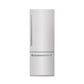ZLINE 30" 16.1 cu. ft. Built-In Bottom Freezer Refrigerator with Water Dispenser and Ice Maker in DuraSnow Stainless Steel with Graphite Gray Interior, GRBIV-SN-30