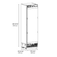ZLINE 24" 12.4 cu. ft. Panel Ready Column Freezer with Graphite Gray Interior, RBCFV-24