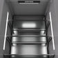 ZLINE 18" 8.6 cu. ft. Panel Ready Left Hinge Column Freezer with Graphite Gray Interior, RBCFVL-18