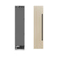 ZLINE Autograph 18" 8.6 cu. ft. Panel Ready Left Hinge Column Freezer with Graphite Gray Interior and Matte Black Accents, RBCFVLZ-18-MB