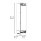 ZLINE 18" 8.6 cu. ft. Panel Ready Right Hinge Column Freezer with Graphite Gray Interior, RBCFVR-18