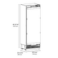 ZLINE Autograph 30" 16.7 cu. ft. Panel Ready Column Refrigerator with Graphite Gray Interior and Champagne Bronze Accents, RBCRVZ-30-CB