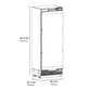 ZLINE Autograph 30" 16.7 cu. ft. Panel Ready Column Refrigerator with Graphite Gray Interior and Matte Black Accents, RBCRVZ-30-MB