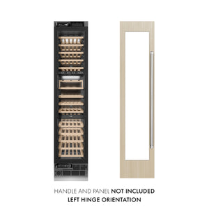 ZLINE 18" 9.0 cu. ft. Triple Zone 68 Bottle Panel Ready Left Hinge Column Wine Cooler, RBCWVL-18