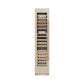 ZLINE Autograph 18" 9.0 cu. ft. Triple Zone 68 Bottle Panel Ready Left Hinge Column Wine Cooler with Champagne Bronze Accents, RBCWVLZ-18-CB