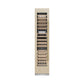 ZLINE Autograph 18" 9.0 cu. ft. Triple Zone 68 Bottle Panel Ready Left Hinge Column Wine Cooler with Polished Gold Accents, RBCWVLZ-18-G