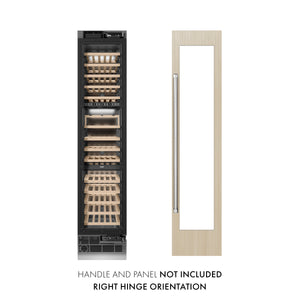 ZLINE 18" 9.0 cu. ft. Triple Zone 68 Bottle Panel Ready Right Hinge Column Wine Cooler, RBCWVR-18