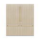 ZLINE Autograph 72" 39.6 cu. ft. Panel Ready French Door Built-In Bottom Freezer Refrigerator with Water Dispensers and Ice Makers with Graphite Gray Interior and Polished Gold Accents, GRBITZ-72-G
