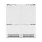 ZLINE 72" 39.6 cu. ft. Panel Ready French Door Built-In Bottom Freezer Refrigerator with Water Dispensers and Ice Makers, RBIT-72