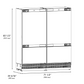 ZLINE Autograph 72" 39.6 cu. ft. Panel Ready French Door Built-In Bottom Freezer Refrigerator with Water Dispensers and Ice Makers and Polished Gold Accents, RBITZ-72-G